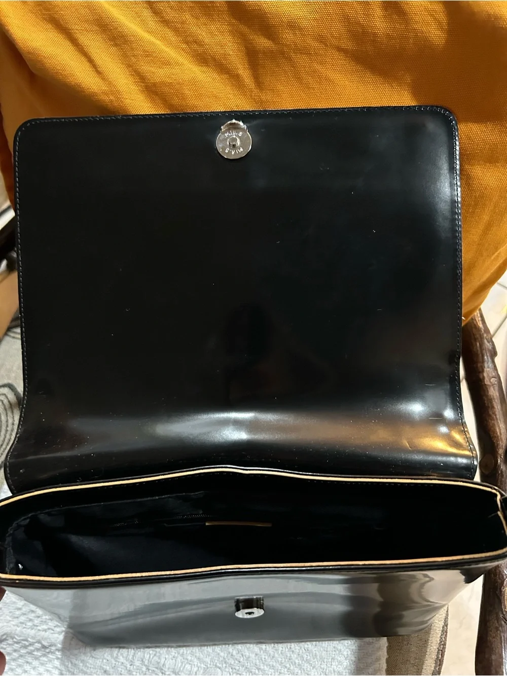 kate spade Black Shoulder Bag with Tan Strap